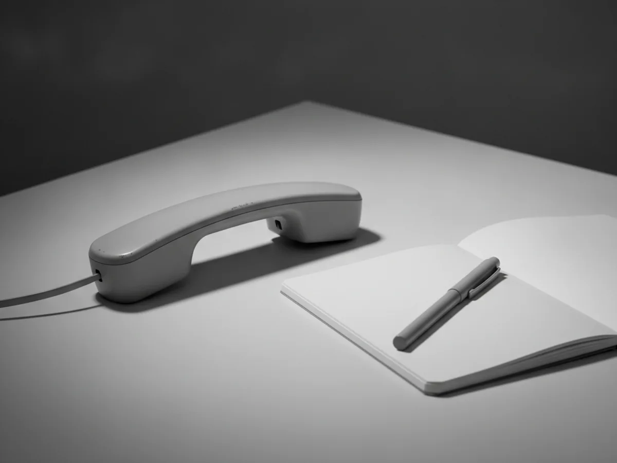 Telefon und Notizblock, sinnbildlich für das Beratungsgespräch vor jeder Bestellung